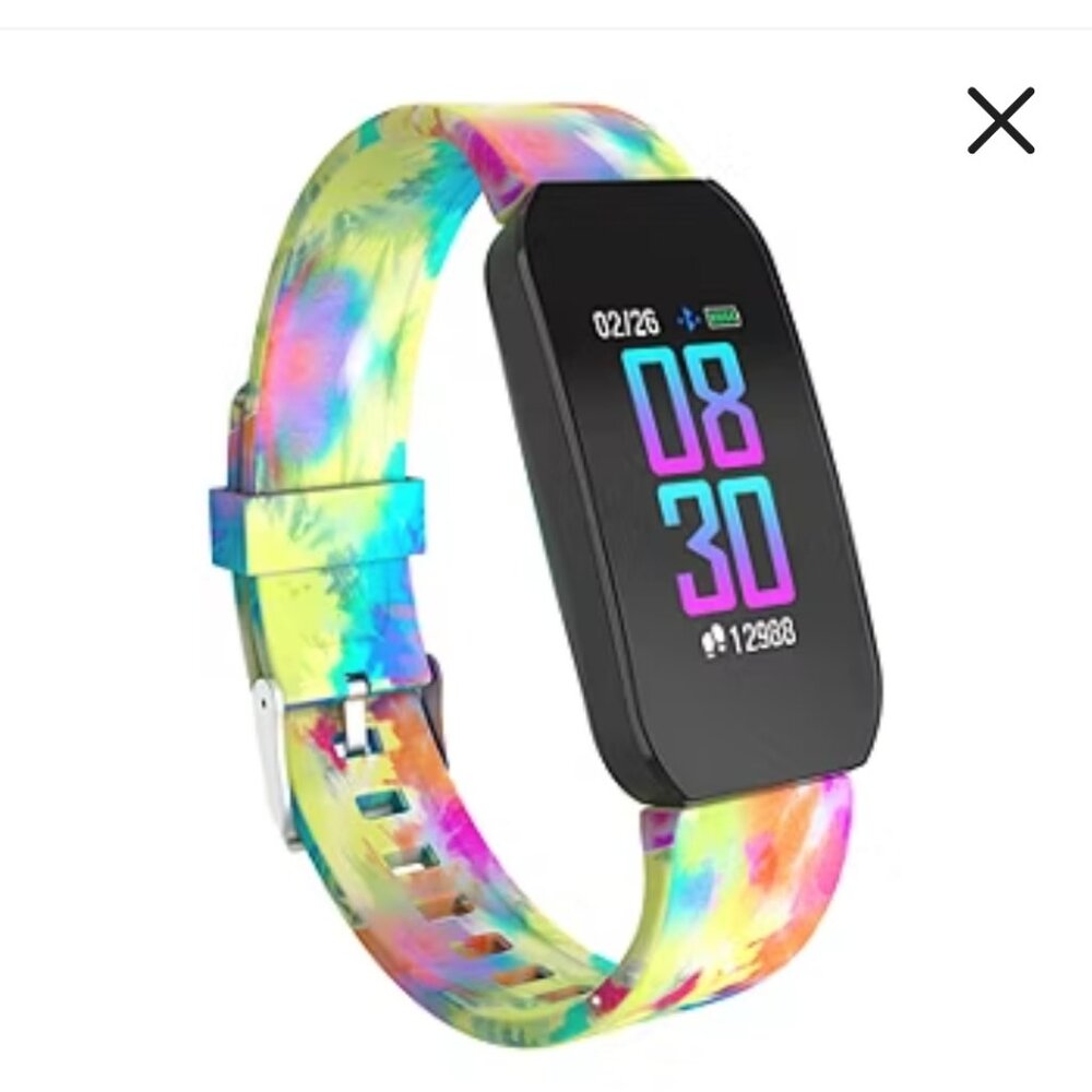 Itouch Active Unisex Adult Multi-Function Digital Multicolor Smart Watch Tie Dye
